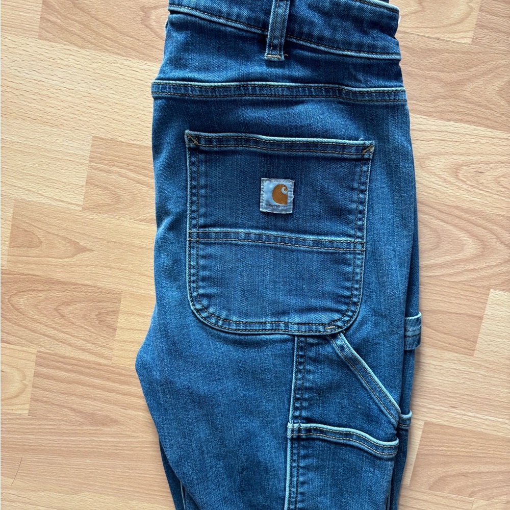 Carhartt women’s Doublefront jeans, straight leg with stretch, size 4 regular